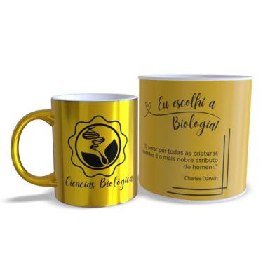 Imagem de Kit Caneca + Tubolata Cromada Dourada Professores Personalizada - Gued