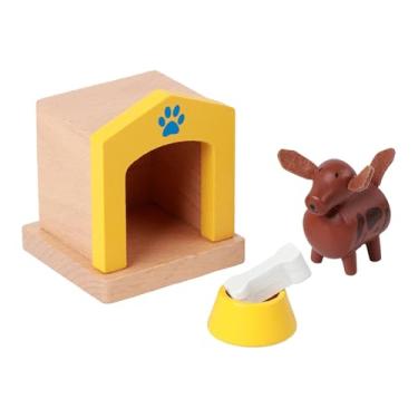 Imagem de MERIGLARE Conjunto de Móveis de Madeira para Casa de Bonecas, Brinquedo de Faz-Tudo, Acessórios para Casa de Bonecas, Miniaturas para Decoração, Presente de, Casinha para Animais de Estimação