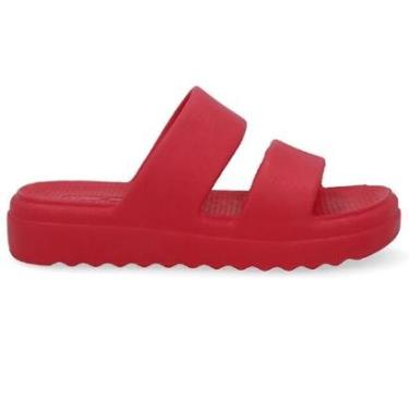 Imagem de Chinelo Usaflex Slide Poofy Tiras Eva Super Leve Confortavel Cor:;Tamanho:34;Genero:Mulher-Feminino