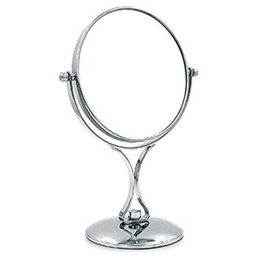 Imagem de CZCZC Espelho cosmético espelho de maquiagem, espelho de beleza de ampliação 3X de mesa espelho cosmético frente e verso espelho giratório de banheiro 360° espelho pequeno