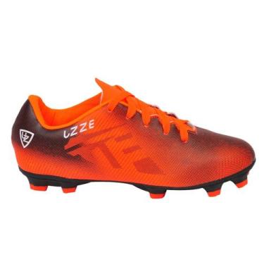 Imagem de Chuteira Campo Adulto UZ Costurado - UZZE, Laranja, 41