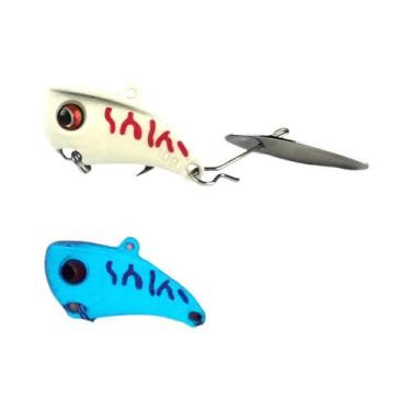 Imagem de Mini Isca De Metal VIB 5g 10g 15g Crankbait Afundante Com Cauda Girató