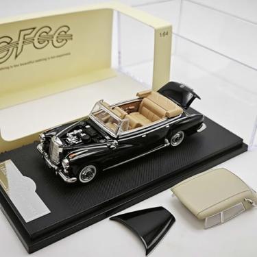 Imagem de 1:64 Scale 1959 Benz 300D Convertible Diecast Model Car with Soft Top, Multiple Colors, 6 Pack Collection (Black)