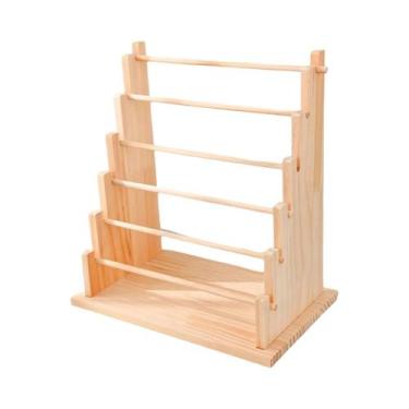 Imagem de Suporte De Armazenamento De Joias De Madeira Vintage, Expositor De Miç