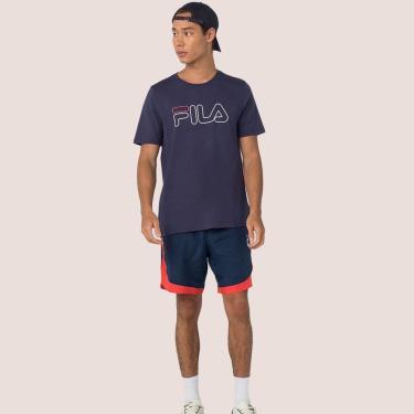 Imagem de Camiseta Casual Adulto Fila Letter Outline Masculina-Masculino