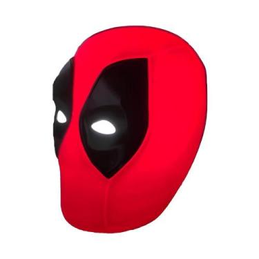 Imagem de Luminária 3D Deadpool Vermelha - Iluminação Geek com Estilo e Humor Ma