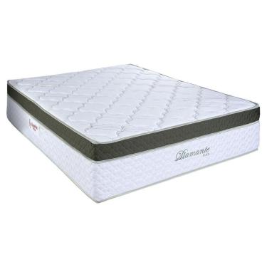 Imagem de Colchão Queen Molas Ensacadas Diamante Extra White (158x198x36) - Paropas