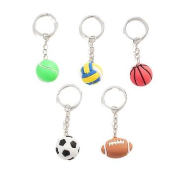 Imagem de Conjunto de chaveiros Sports Ball Rubber Collection - Yiweisai