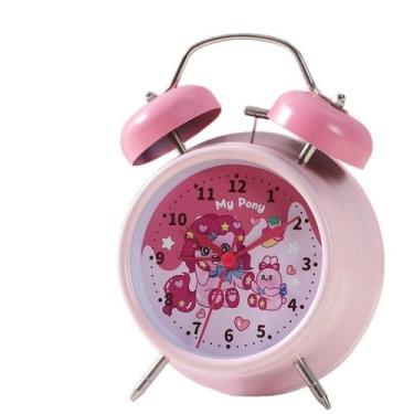 Imagem de Despertador Cute Pink Cartoon Twin Bell My Pony Design - yiweisai