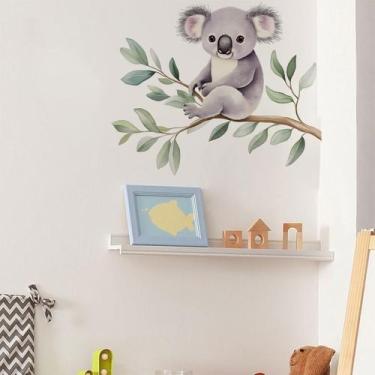 Imagem de Adesivos de parede Cartoon Koala Bear on Tree Branch PVC 30x60cm - yiw