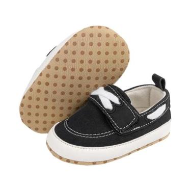 Imagem de Tênis De Lona Unissex Para Bebês Recém-Nascidos, Solado De Algodão Con