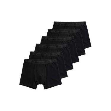 Imagem de Kit com 6 Cuecas Boxer Lupo 615-003, Preto, G