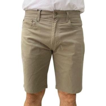 Imagem de Bermuda Sarja Fideli Giorno Regular Bege BR50401671 - Bege 42-Masculino