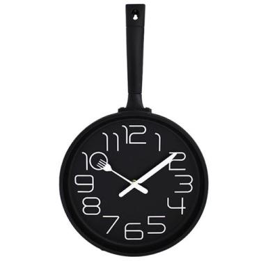 Imagem de Relógio de parede para cozinhas e lanchonetes Frigideira 25x25x4 - IMP