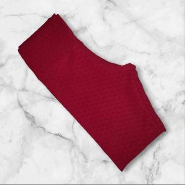 Imagem de Bermuda Bolha Academia - Bella Fitness, Vermelho, G /40