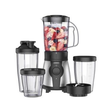Imagem de Liquidificador Arno Actimix Compact Blender LQ01, Preto e Inox, 110V