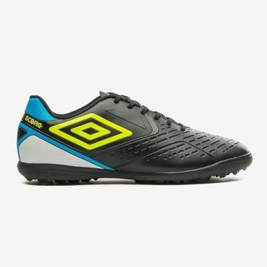 Imagem de Chuteira Society Umbro Score Cor: Preto E Azul - Tamanho: 41