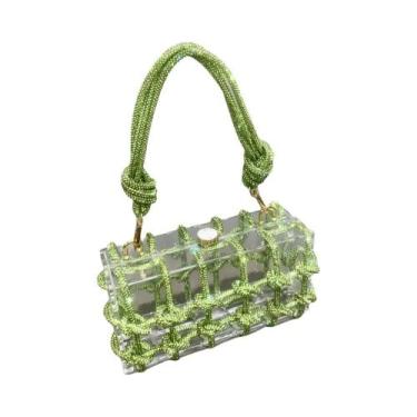 Imagem de Bolsa de Noite Luxo com Strass Prateado - Bolsa de Festa para Mulheres
