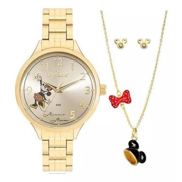 Imagem de Relógio Condor Feminino Dourado Minnie Co2035nnt/k4j