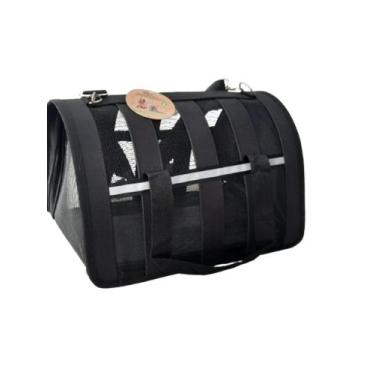 Imagem de Bolsa de transporte para Pet Gato Cães para Viagem passeio- Preto - BR