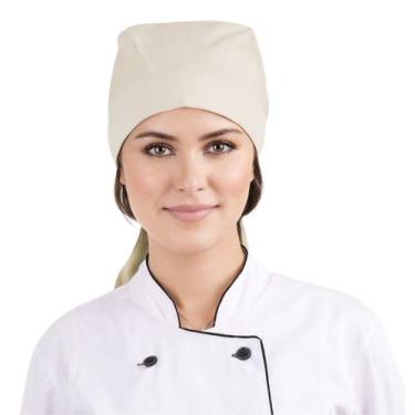 Imagem de Bandana Para Chef Cozinha Unissex Lenço 100 Algodão Cores Lisas Outlet