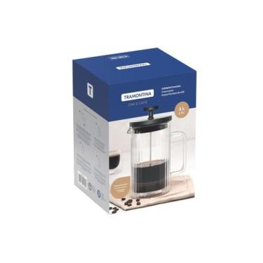 Imagem de Cafeteira Francesa Tramontina 1 L Vidro Borossilicato Inox