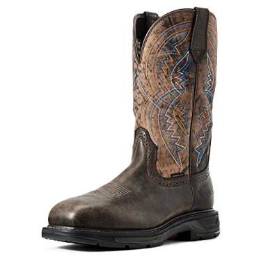 Imagem de Bota de trabalho masculina Workhog Xt Coil bico quadrado largo da Ariat, Woodsmoke, 7