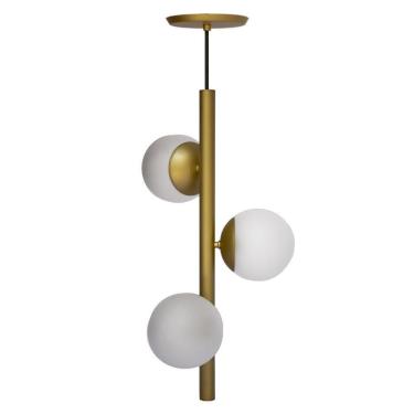 Imagem de Pendente Globo Trois Dourado Fosco