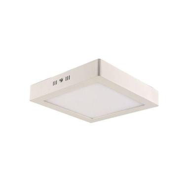Imagem de Painel de Led Blumenau Quadrado de Sobrepor 12W Bivolt 4100K Luz Neutra
