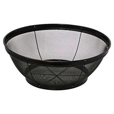 Imagem de Mimo Style Escorredor de Aço Inox Multiuso Cor Preta 24cm com Malha de Aço Côncava Perfeito para Coar, Peneirar, Filtrar e Drenar - Eficiente Resistente e Durável, Indispensável para sua Cozinha
