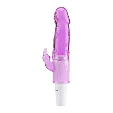 Imagem de Vibrador Feminino Ponto G Clítores Rabbit Jelly Mulher Masturbador Vibro