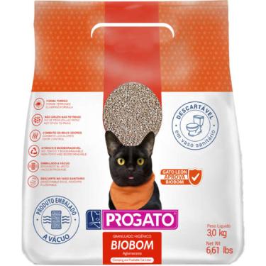 Imagem de Granulado Higiênico ProGato Biobom - 3 Kg