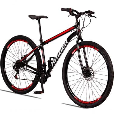 Imagem de Bicicleta 29 Raider Sport Aço 21 Marchas Freio A Disco Preto+vermelho