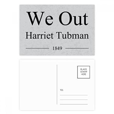 Imagem de We Out Harriet Tubman Conjunto de cartões postais de aniversário para enviar cartões de agradecimento