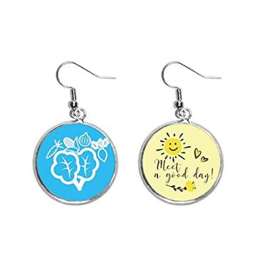 Imagem de Brincos de flor de sol e cebola de milho combinação de vegetais