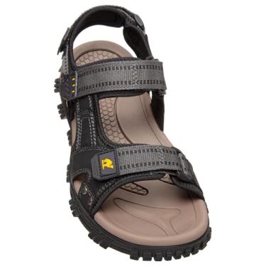 Imagem de CAMEL CROWN Sandálias aquáticas masculinas impermeáveis com suporte de arco sandálias de couro confortáveis sandálias atléticas ajustáveis para uso ao ar livre para o verão, praia, trilhas, trilhas e