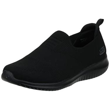 Imagem de Skechers Tênis feminino de cano baixo, Preto 3, 8 Wide