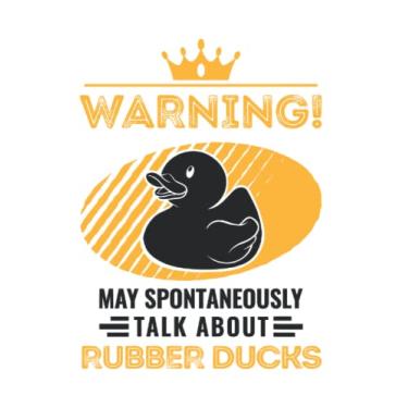 Imagem de Rubber Duck Notebook: May Spontaneously Talk About Rubber Ducks / 6x9 Inches / 120 graph Sites