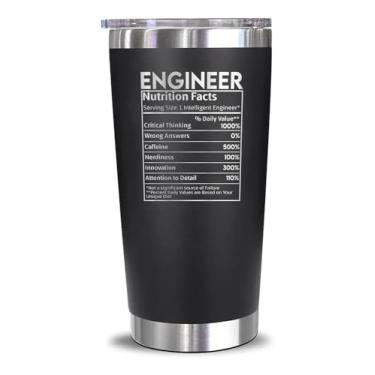 Imagem de Presentes de engenheiro - caneca grande de café de viagem - ideia de presente engraçada para mecânica - elétrica - civil - homens - mulheres - ciência - nerd - programador de computador - major -