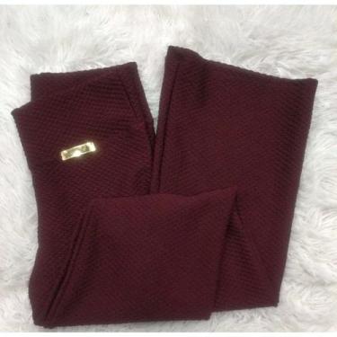 Imagem de Calça Flare Comeia Bailarina Boca de Sino - Estilo de Viver, Vinho, G