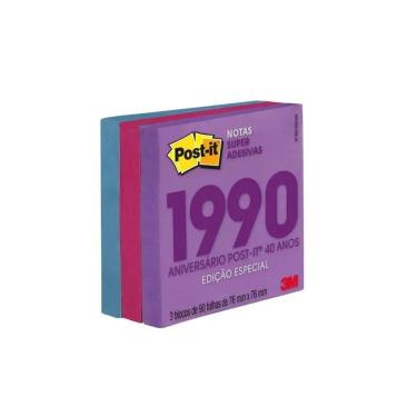 Imagem de Bloco Adesivo Post It 3M 76X76Mm 270 Folhas Marrakesh 1990