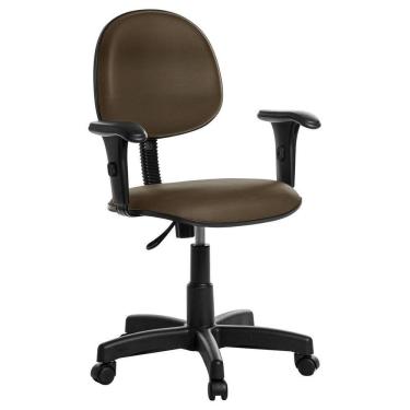 Imagem de Cadeira Executiva Marrom - Base Giratória - 110 kg
