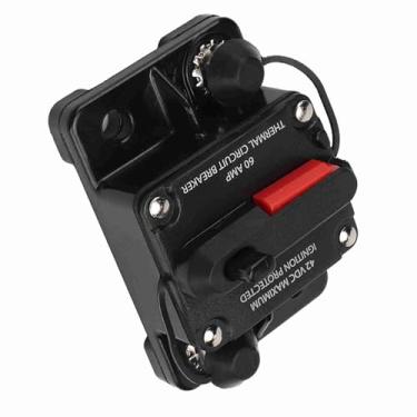 Imagem de Eujgoov 30, 40, 60A Disjuntor à Prova d'água Com Botão de Redefinição para Proteção de áudio e de vídeo. Instalação Fácil No Painel ou Firewall, Caso de Alta Tecnologia, Serviço Longo (60a)