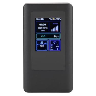 Imagem de Fockety Hotspot Móvel Wi -fi, 5G SIM CARD GIGABIT DUAL BANDELA TOMETABLETO DO ROUTOR PORTÁVEL, 4400mAH 16 Dispositivos Router de Viagem para Jogos de Entretenimento Ao Laptop