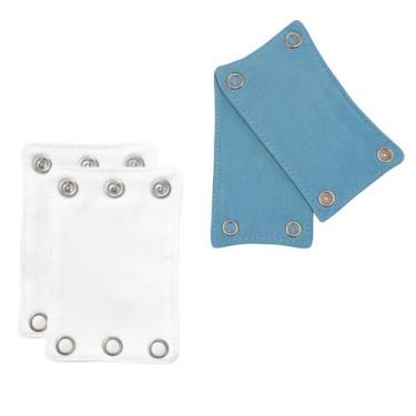 Imagem de Kit 4 Extensores para Body de Bebê  Unissex, Ajustável, Algodão Macio,