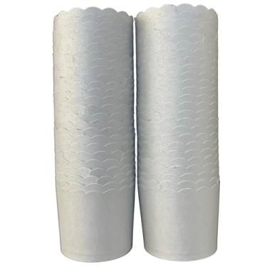 Imagem de BAKE-IN-CUP Formas de cupcake descartáveis à prova de gordura (prata maciça, copo grande)