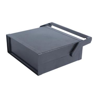 Imagem de Amagogo Caixa de Distribuição de Energia Proteção Elétrica Caixa de Proteção com Alça Fácil de Instalar Fivela Eletrônica Junção Recipiente, preto