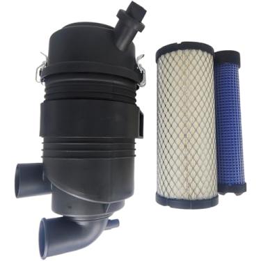 Imagem de XYZIL Caixa de filtro de ar 6670851 6672467 6672468 compatível com escavadeira compacta Bobcat 325 328 329 425 428 Minicarregadeira 463 553 S70 Filtro de ar interno externo da caixa do duto de