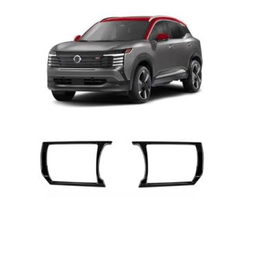 Imagem de TENWIND Tampa da moldura do painel do painel do console central do carro compatível com acessórios Nissan Kicks 2025+ (preto brilhante)