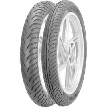 Imagem de Par Pneu Titan 160 Pirelli City Dragon 100/80-18 + 80/100-18 Tl S/ Câmara Dianteiro Traseiro